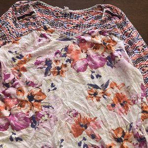 Akemi+kin 3/4 sleeve multi-print t-shirt